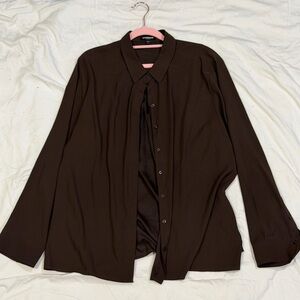Express Women's Brown Blouse